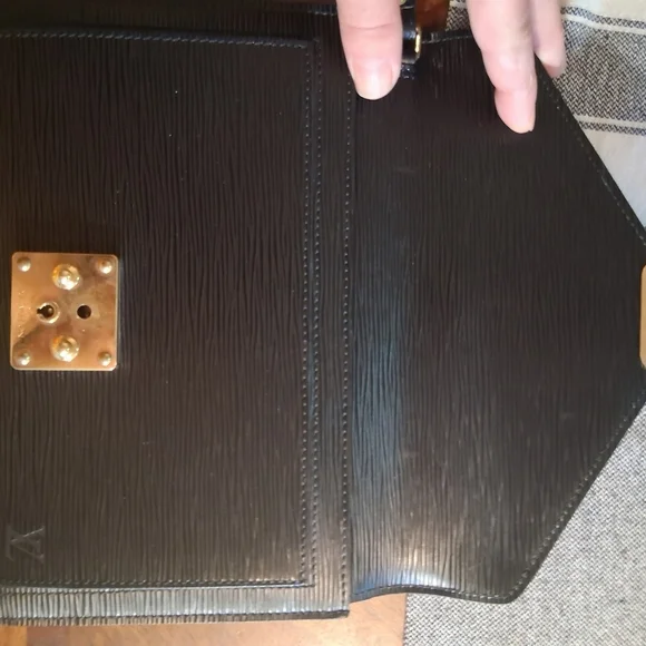 Louis Vuitton Black Clutch with Gold Hardware - Picture 10 of 16